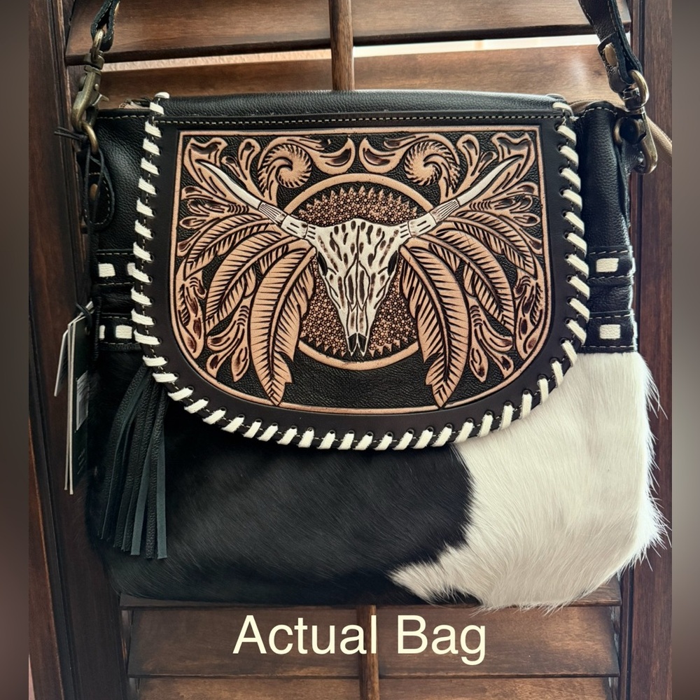 Myra Bag- Spirit of the Herd Hand Tooled Bag